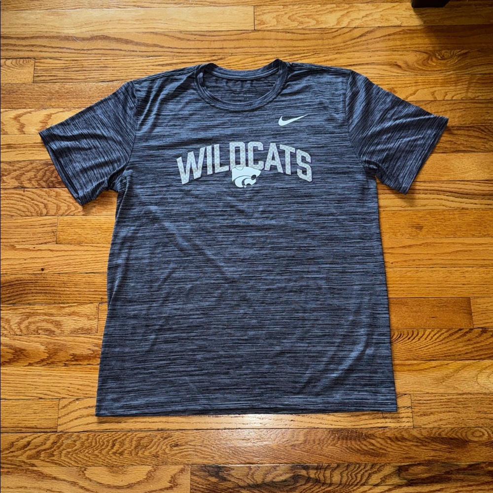 Men’s Nike Kansas State Wildcats Performance Tee Gray Large